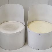Paire de fauteuils Tomotom Bernard Holdaway 1970 space age