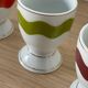 4 vintage porcelain coquetiers
