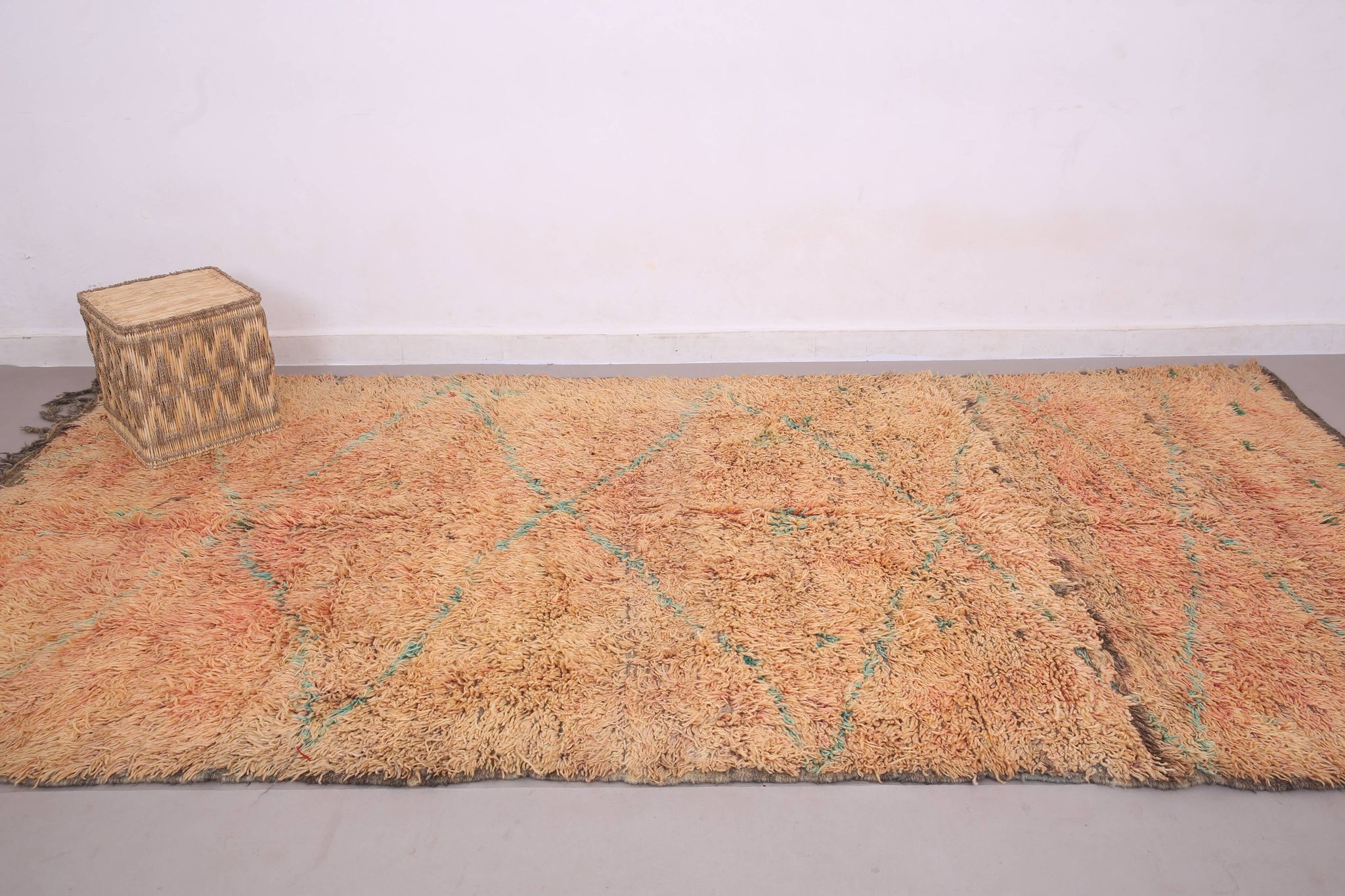 Authentic Boujaad Rug Morocco 180 x 362 cm – Vintage Handmade Wool Piece