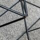 Metal and glass coffee table, 1980