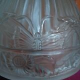 Art deco butterfly mushroom and flowers lamps, set of 2