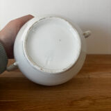 Beautiful vintage porcelain sugar bowl with a floral pattern.