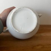 Vintage joli sucrier en porcelaine motif fleuri
