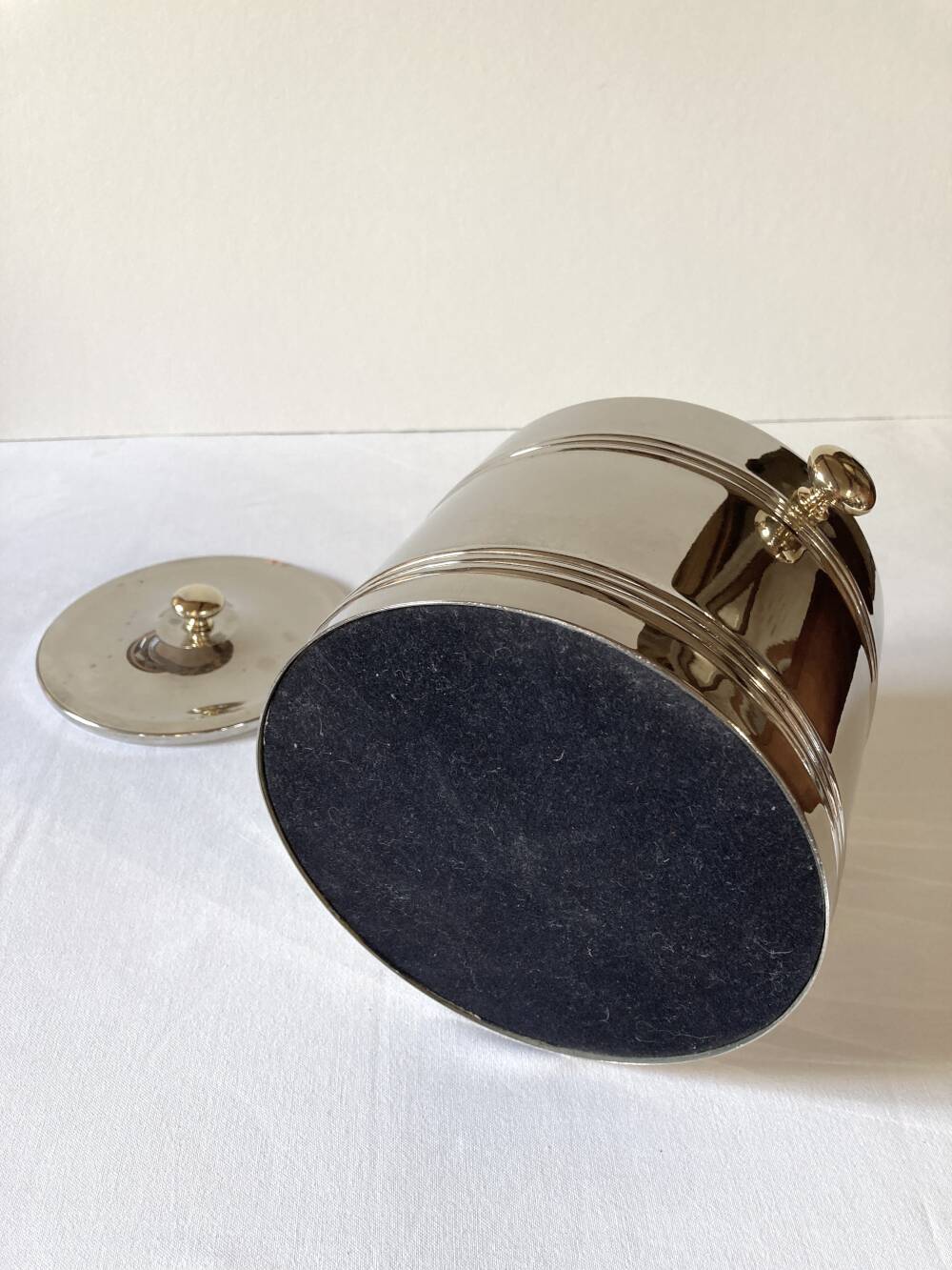 Silver-plated ice bucket