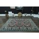 1970s Vintage Turkish Oushak Handmade Wool Cotton Pink Area Rug  192x256