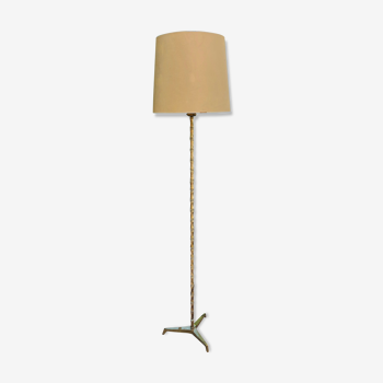 Lampadaire bambou en laiton