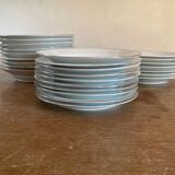White service part with platinum edging