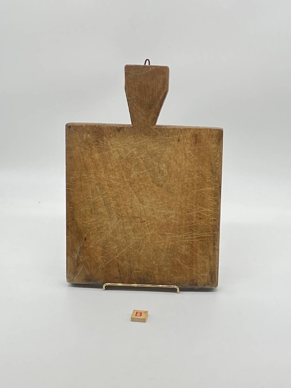 Trio of old cutting boards, butcher block,