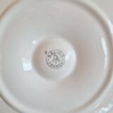 Set of 4 old oyster plates, SALINS pottery, France