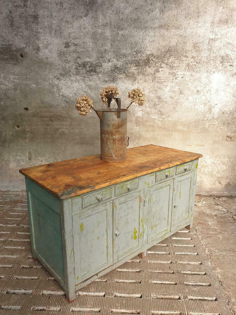 Old kitchen island workbench or sidetable