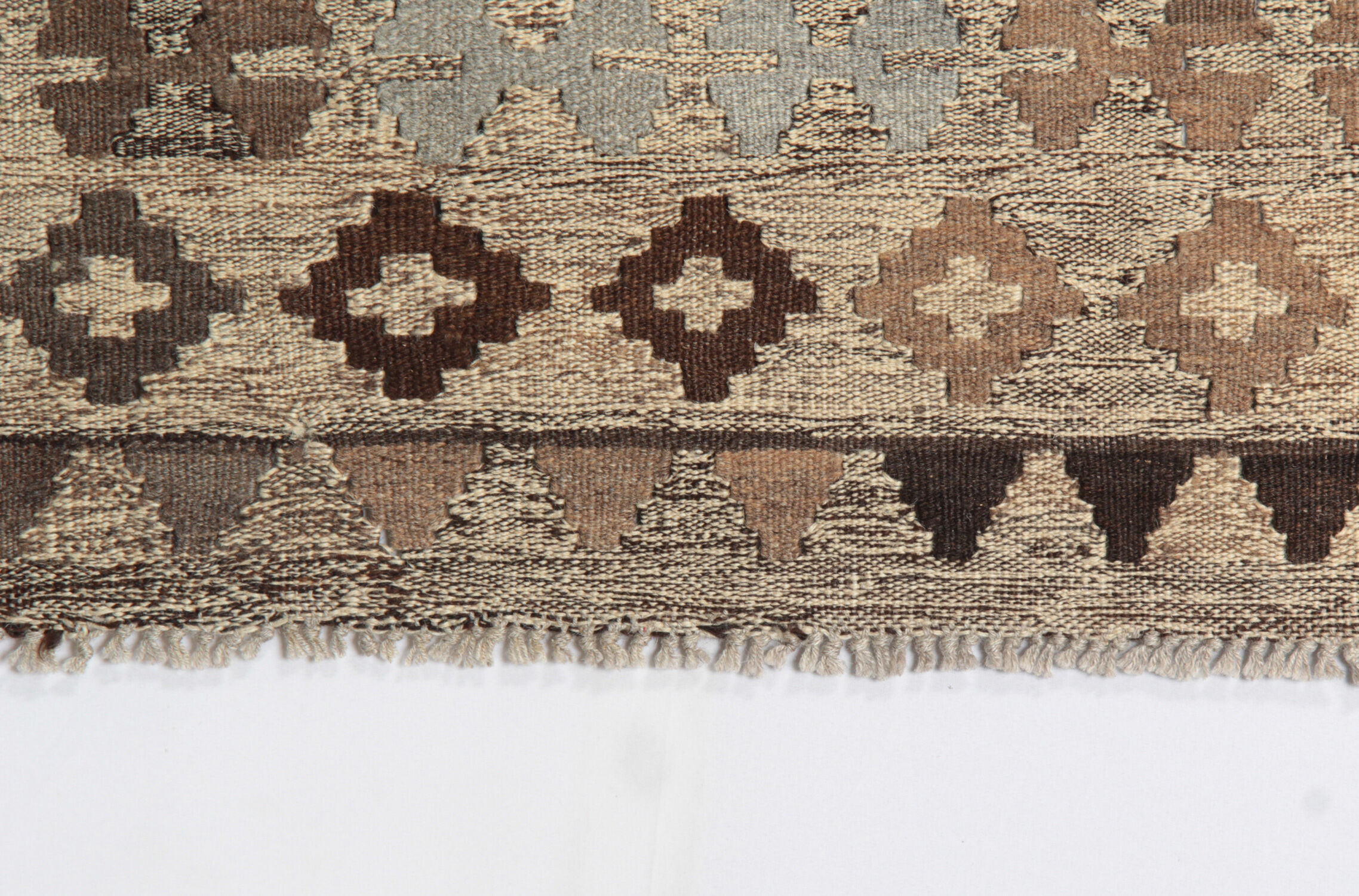 Handwoven wool kilim traditional afghan area rug- 169x238cm