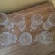 7 champagne flutes 11 cl "Lonchamp" Cristal d'Arques Vintage