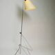 Original 1960s metal chrome floor lamp by Josef Hurka for Napako Czech