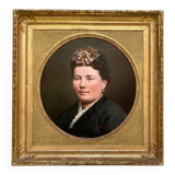 Portrait of a woman from the 19th century.