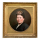 Portrait of a woman from the 19th century.