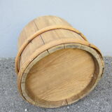 Rustic Scandinavian wooden bucket from the 19th century