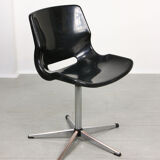 Black Overman Office Swivel Chair by Svante Schoblom from Sweden, 1970s