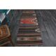 Tapis de couloir vintage turc Oushak fait main en laine et coton marron