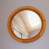Rattan mirror 60s