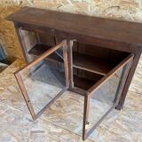 Buffet with glass door in old teak