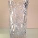 Cylinder vase in chiseled crystal / vintage 60s-70s