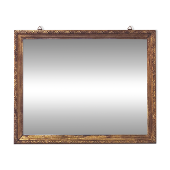 Miroir Art Déco, doré à Miroir Art Déco, doré à la feula feuille - "Firmin"