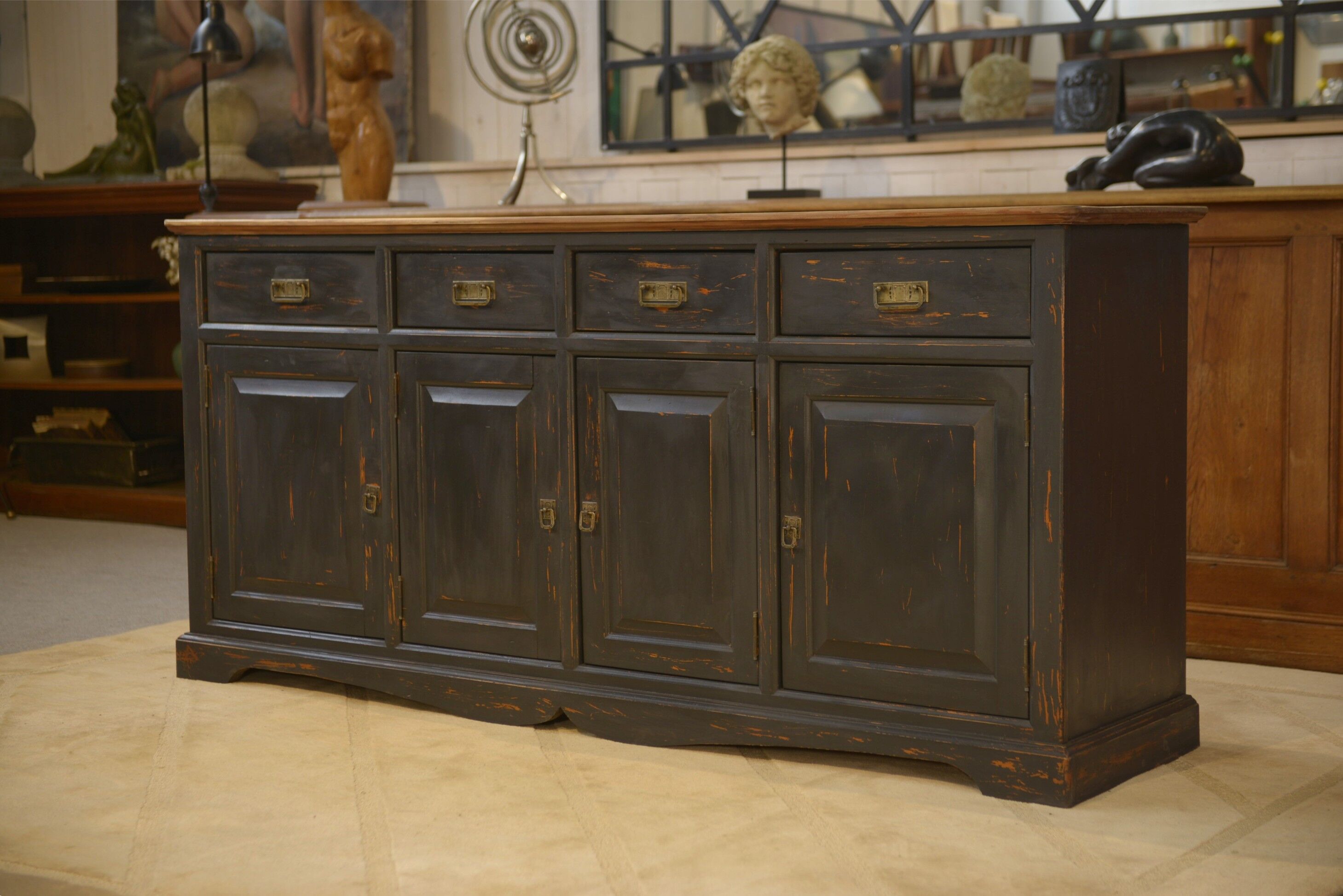 Slate-coloured sideboard 1960s