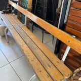 Old nursery school bench with backrest