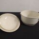 White earthenware soup