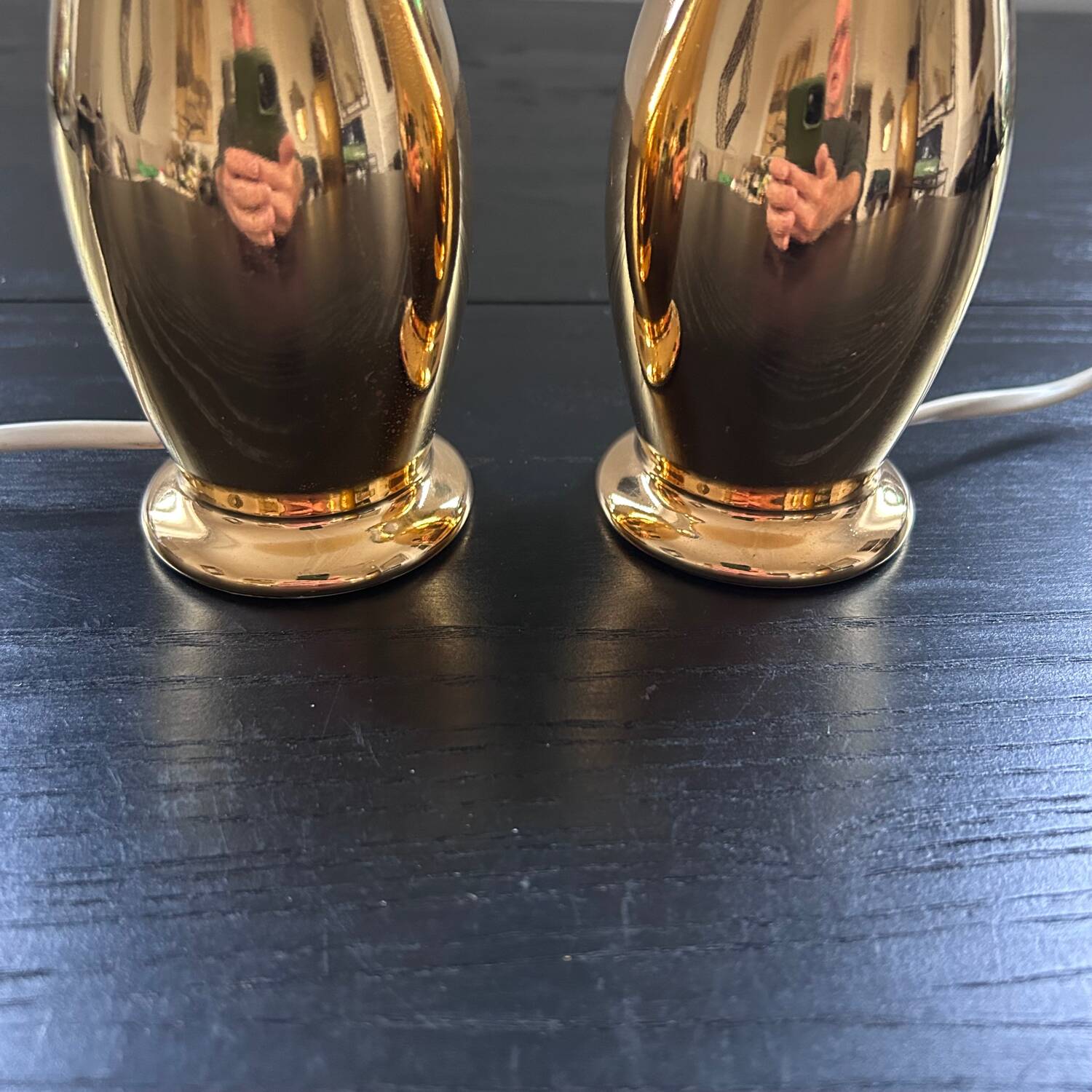 Pair of porcelain lamp bases