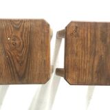 Set of four brutalist stools 1950