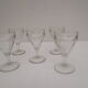 Lot de 5 verres à vin bistrot des années  50