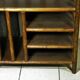 70s rattan hi-fi cabinet