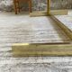 Brass table 1970 Italian lacquer