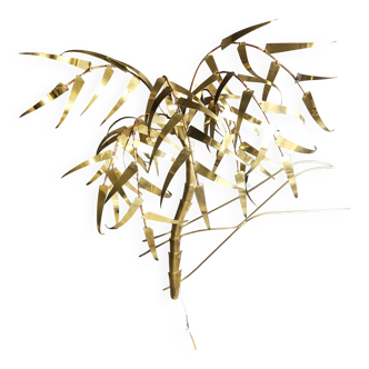 Palm tree wall light by Daniel D'Haeseleer, 1970s