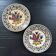 Pair of bird decorated dishes
