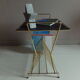 Vintage table 60s disc rack
