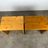 Pair of stools Les Arcs, Charlotte Perriand selection