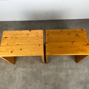 Pair of stools Les Arcs, Charlotte Perriand selection