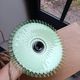 Lampe baladeuse suspension en verre vert et blanc