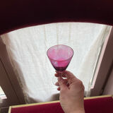 Set of 7 iridescent glasses