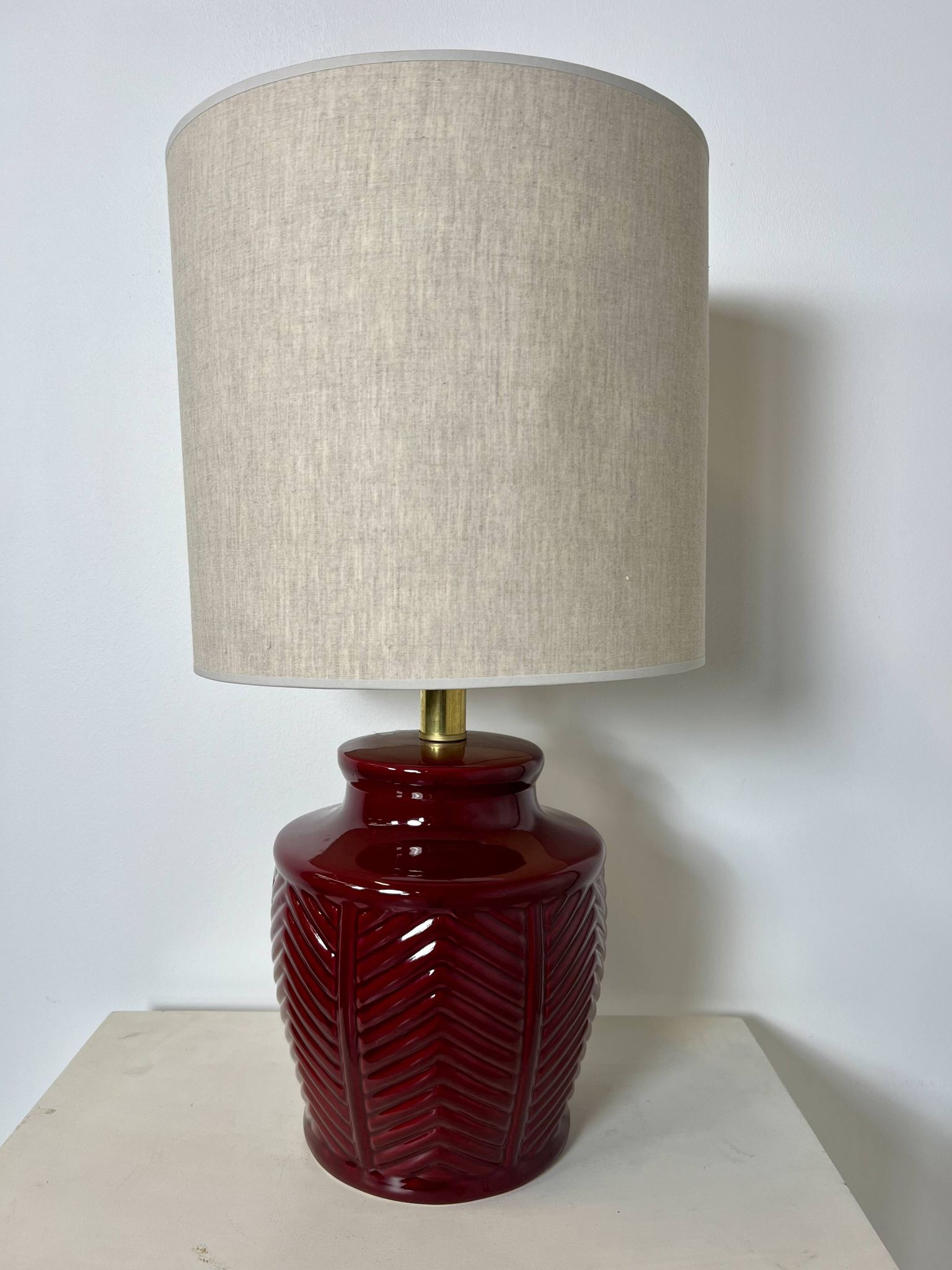 Lampe de table en céramique par Tomaso Barbi