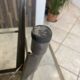 Genuine TOLIX H75 industrial high bar stool, stackable, varnished metal.
