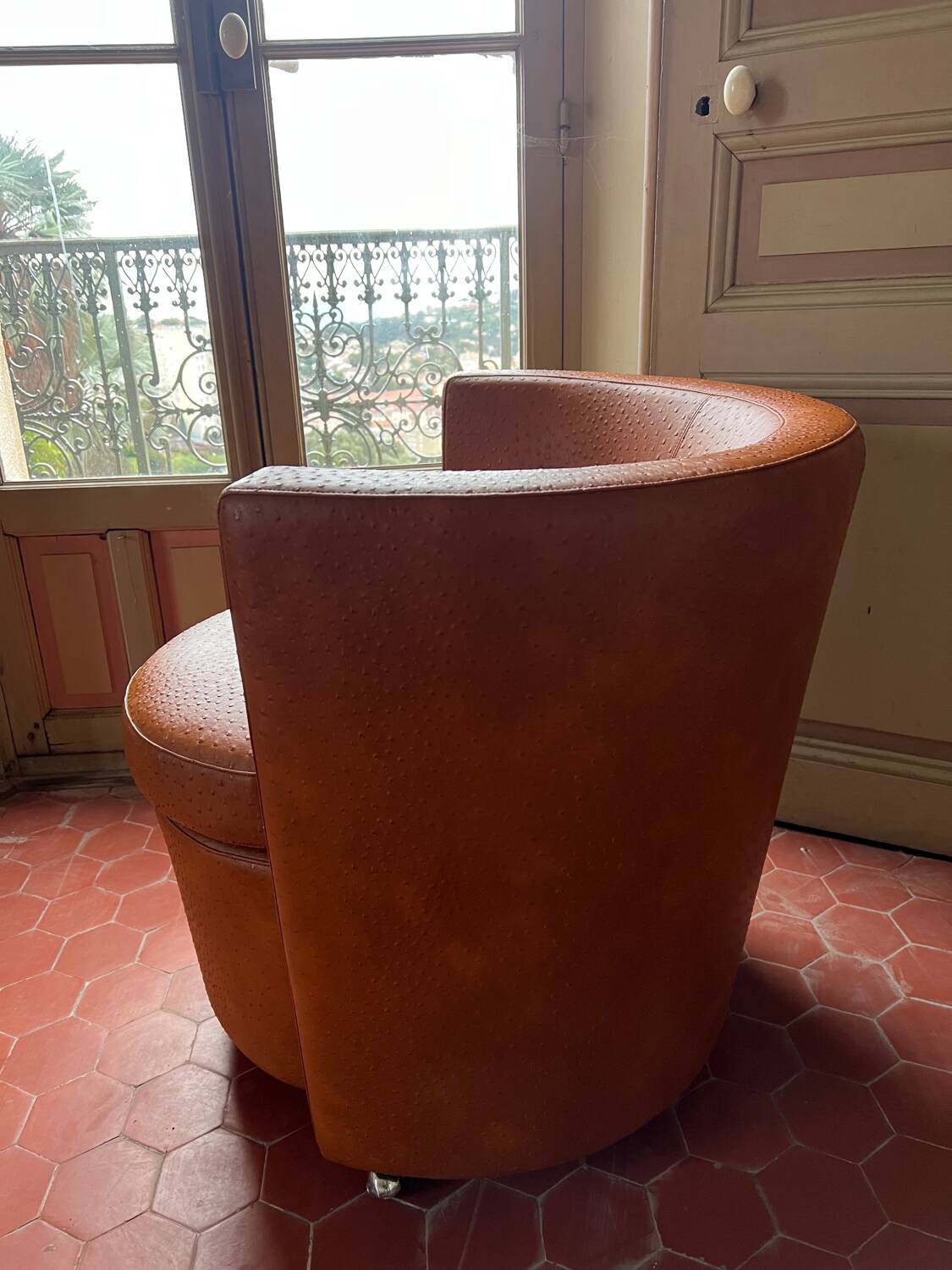 Leather armchair