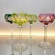Box of 4 Val Saint Lambert "Berncastel" no. 204 Roemer glass – Belgium 1905