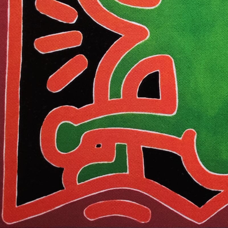 1990s Original Gorgeous Keith Haring Limited Edition Lithograph