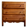 Dark wood 3-drawer chest of drawers