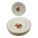 Set of 8 plates + 1 vintage oval dish Moulin des Loups Champêtre red