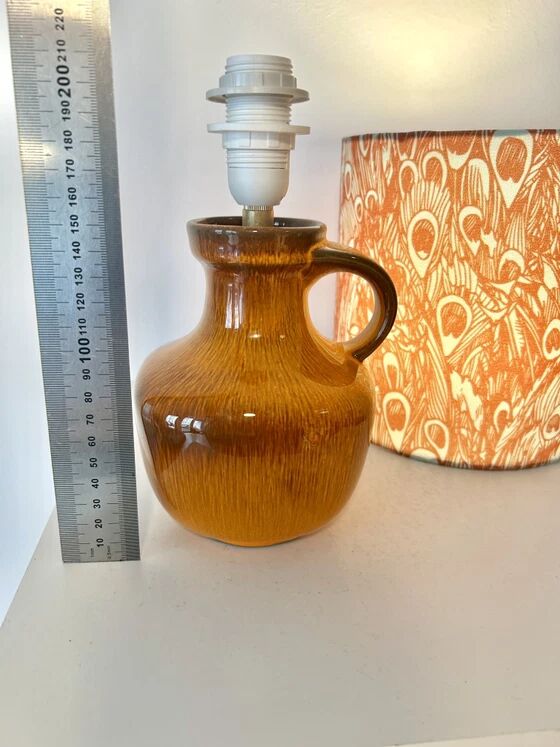 70s vintage orange lamp - wireless - suitable for outdoor use