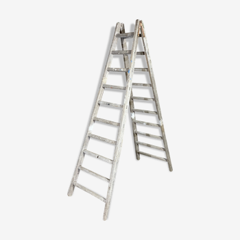 Old wooden painter's ladder